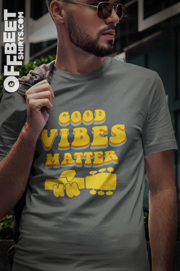 Good Vibes Matter Men's Tee - asphalt