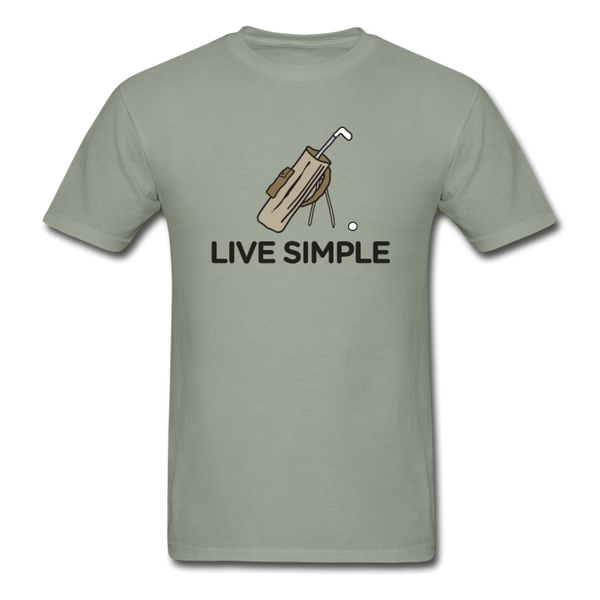 Live simple golf graphic T-Shirt - stonewash green