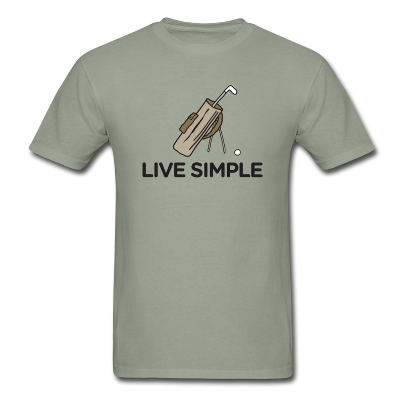 Live simple golf graphic T-Shirt - stonewash green