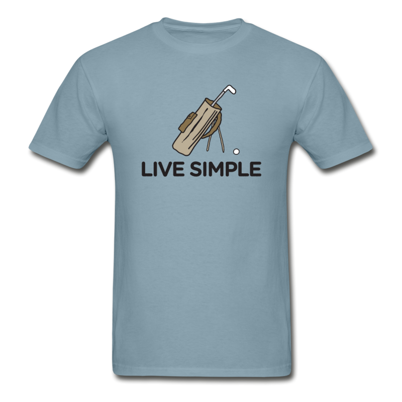 Live simple golf graphic T-Shirt - stonewash blue