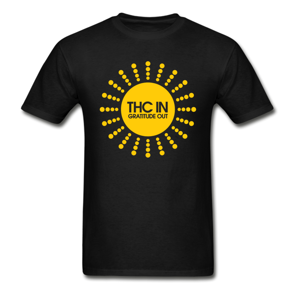 THC in gratutude out graphic T-Shirt - black