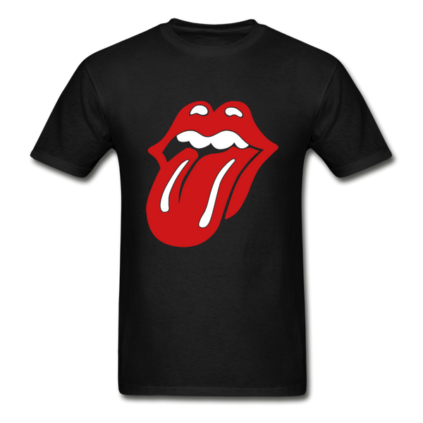 Stones tongue and lips graphic T-Shirt - black