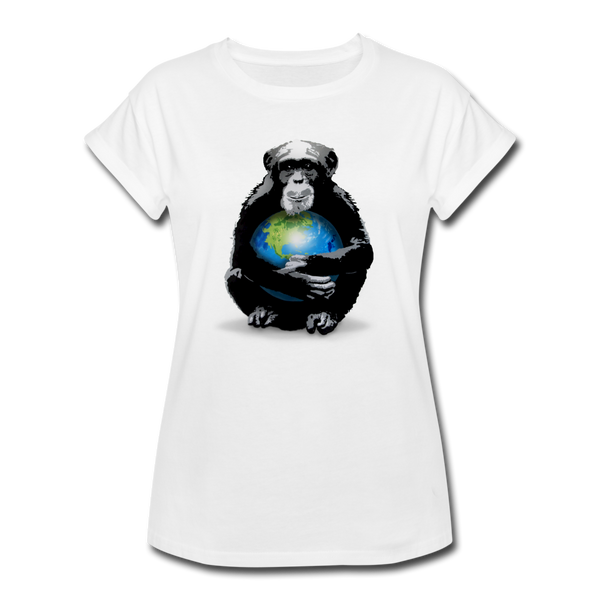 Protective Primate Women’s Graphic T-shirt - white