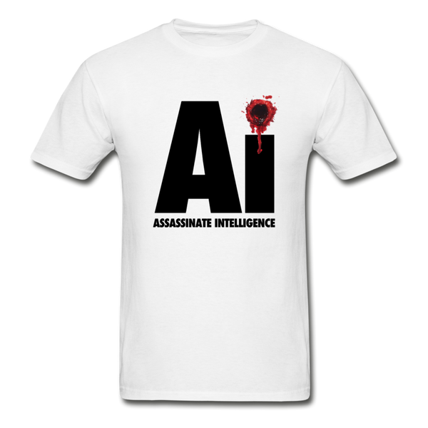 Assassinate Intelligence Men's Graphic T-Shirts - white