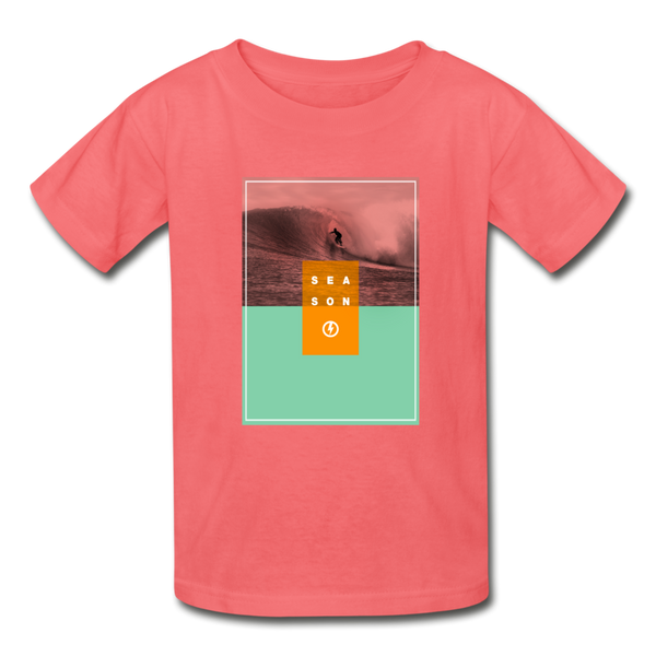Sea Son Classic Youth Graphic T-Shirt - coral
