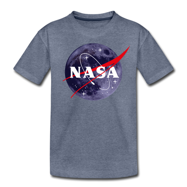 NASA logo Kids' Tee - heather blue