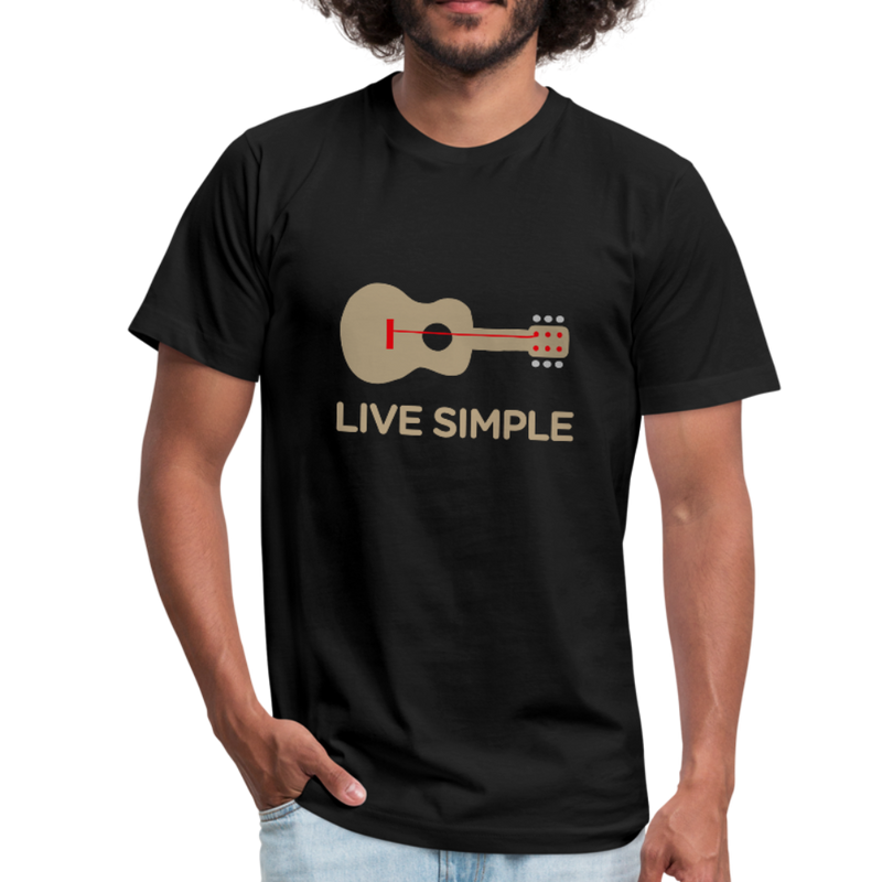 Live Simple one string guitar Men’s Graphic T-shirt - black