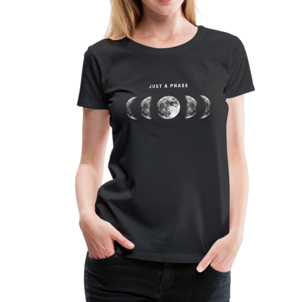 Just a Phase Women’s Graphic T-Shirt - black