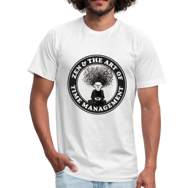 Zen and the Art of Time Management Men's funny Shirts - white