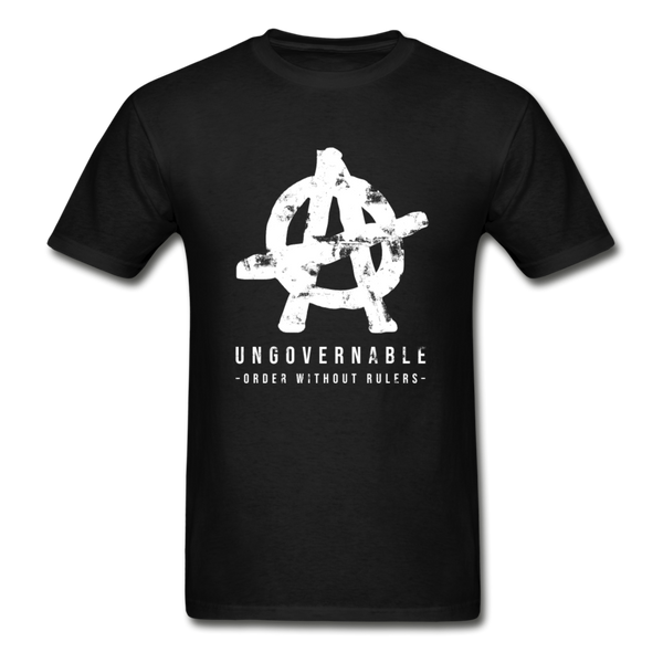 Ungovernable Order without rulers graphic T-Shirt - black