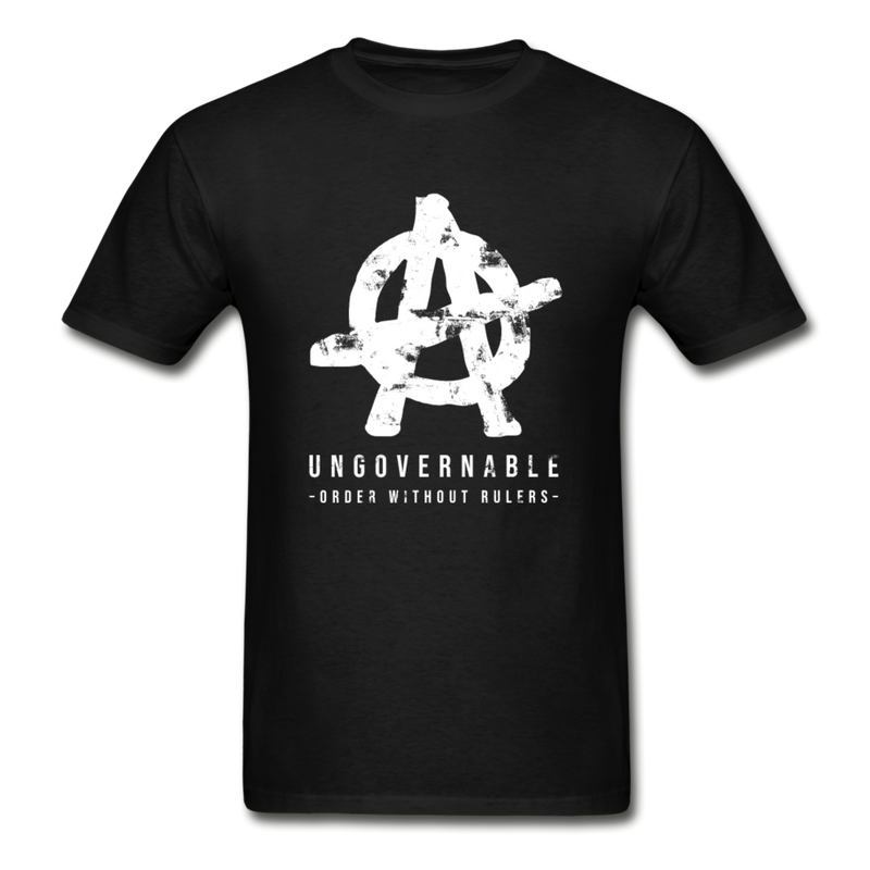 Ungovernable Order without rulers graphic T-Shirt - black