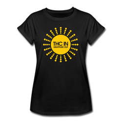 THC in gratitude out graphic T-Shirt - black