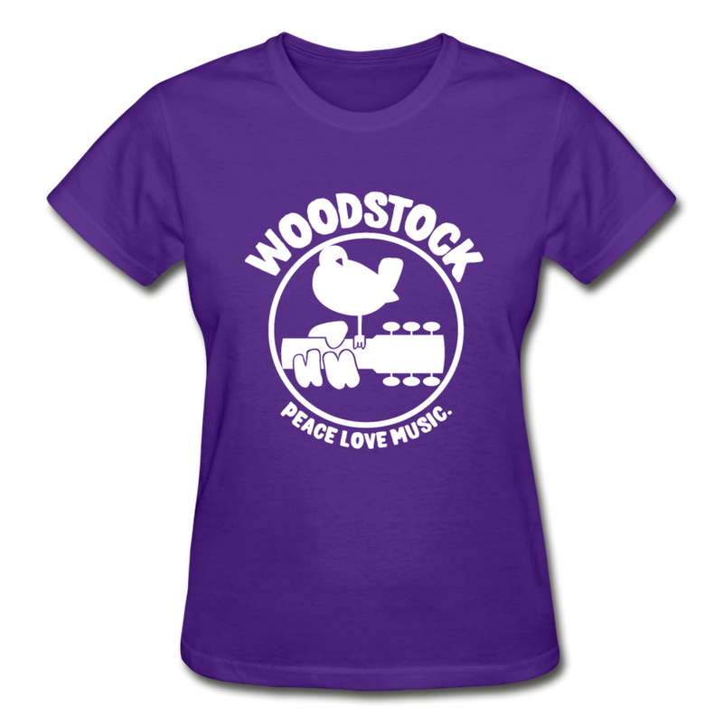 Woodstock graphic T-Shirt - purple