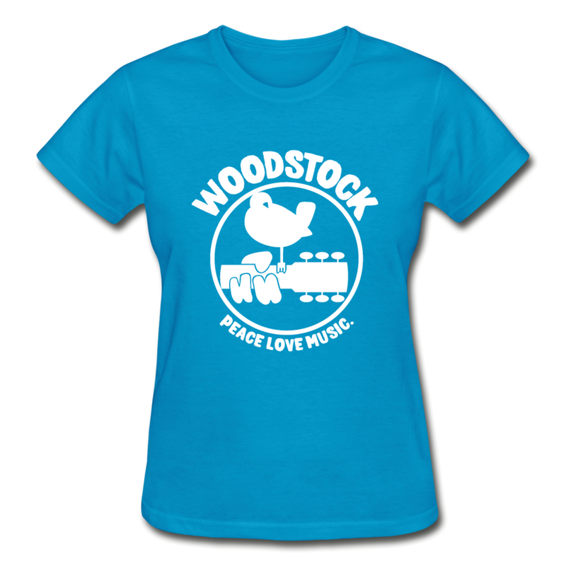 Woodstock graphic T-Shirt - turquoise