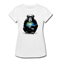 Protective Primate Women’s Graphic T-shirt - white