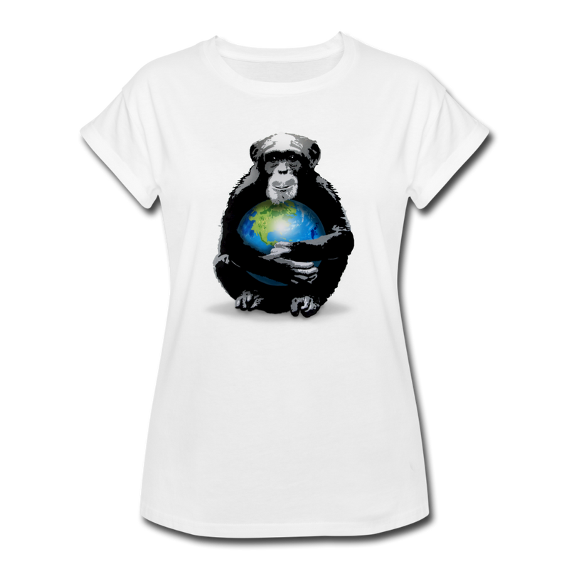 Protective Primate Women’s Graphic T-shirt - white