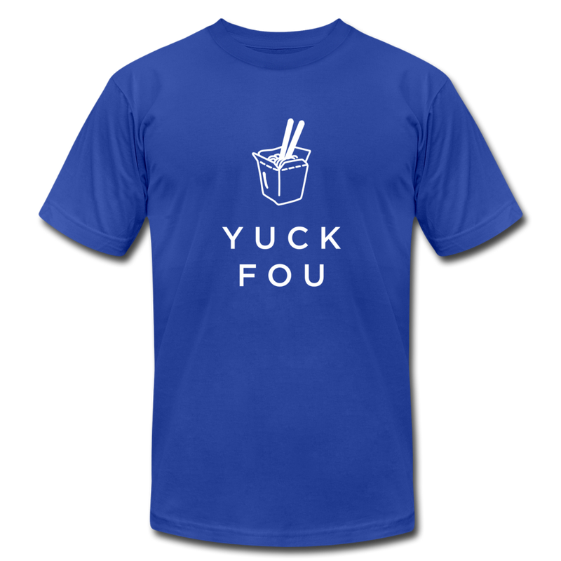 Yuck Fou Women’s Funny Graphic T-shirt - royal blue