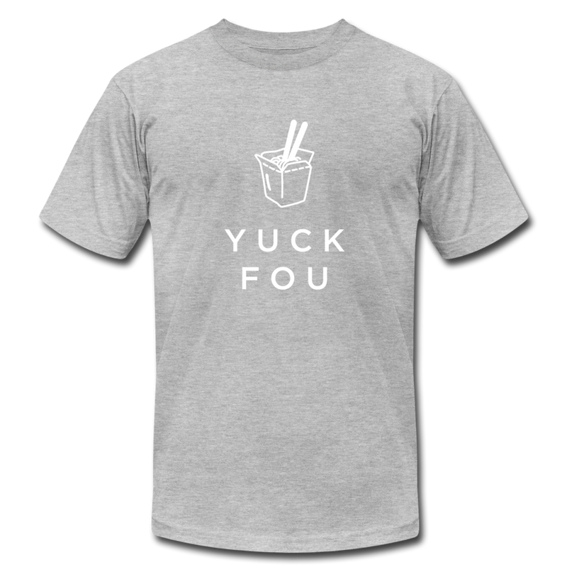 Yuck Fou Women’s Funny Graphic T-shirt - heather gray