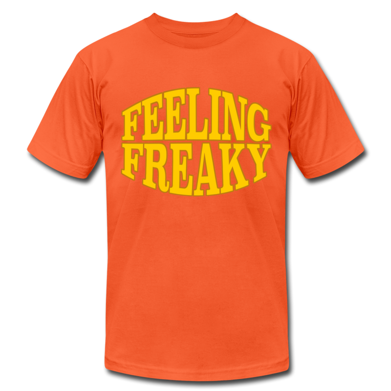 Feeling Freaky Womens Feunny Graphic Tee - orange