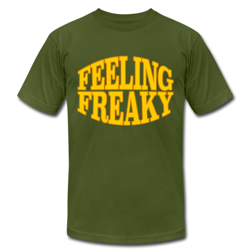 Feeling Freaky Womens Feunny Graphic Tee - olive