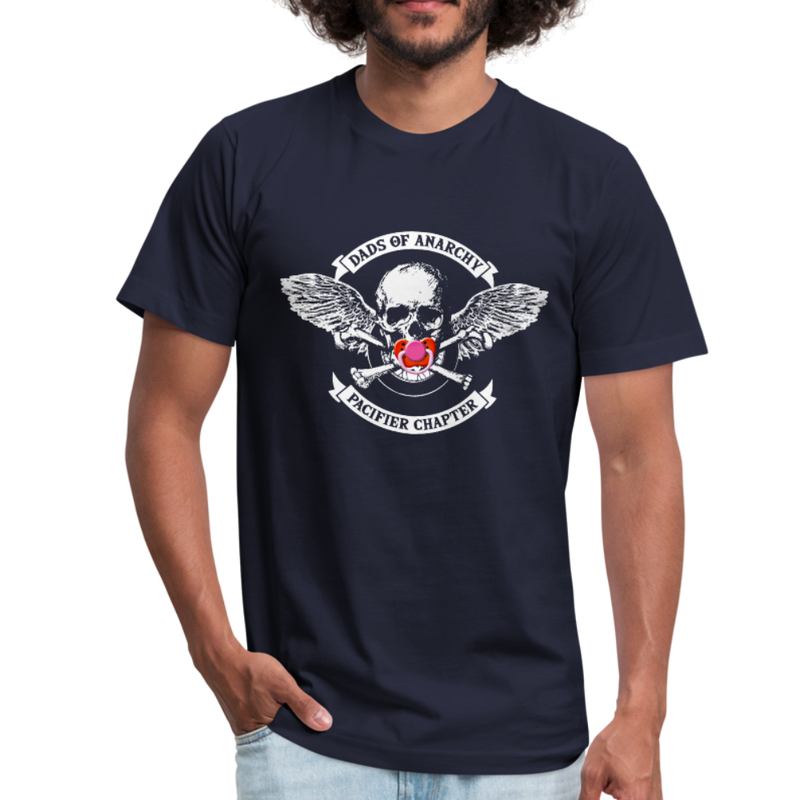 DADS OF ANARCHY, PACIFIER CHAPTER FUNNY Men's GRAPHIC T-SHIRT - navy