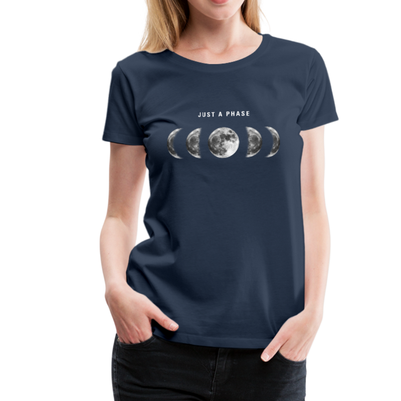 Just a Phase Women’s Graphic T-Shirt - navy