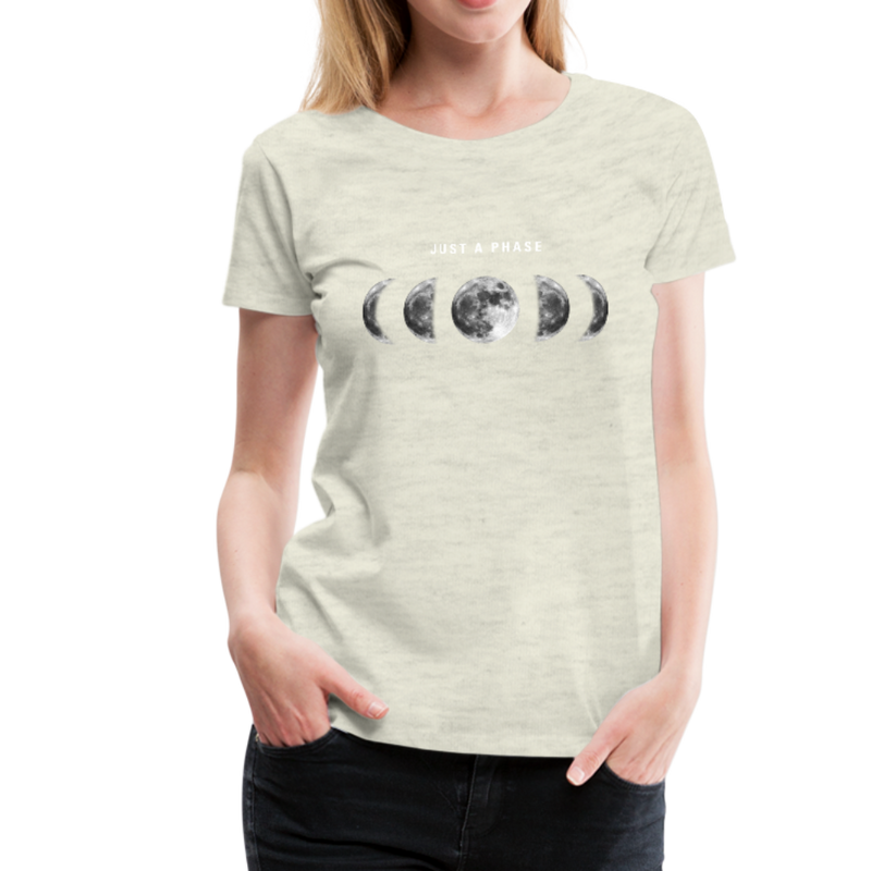 Just a Phase Women’s Graphic T-Shirt - heather oatmeal