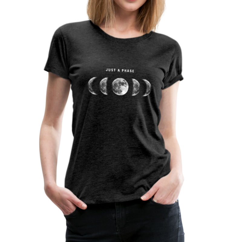 Just a Phase Women’s Graphic T-Shirt - charcoal gray