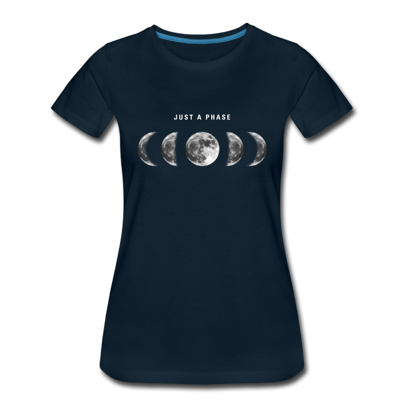 Just a Phase Women’s Graphic T-Shirt - deep navy