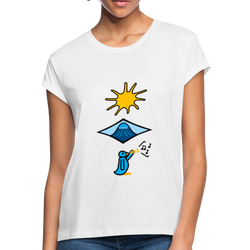 Sun, Surf, Music Women's graphic T-Shirt - white