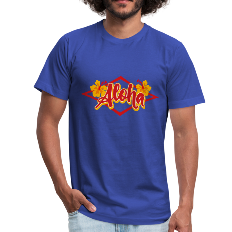 Aloha Mens Cool tee - royal blue