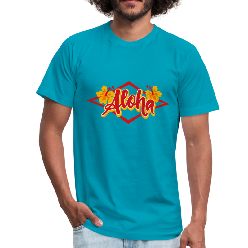 Aloha Mens Cool tee - turquoise