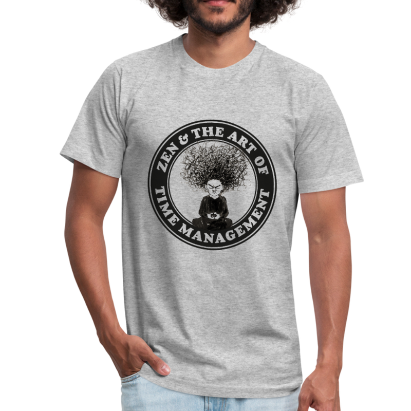 Zen and the Art of Time Management Men's funny Shirts - heather gray