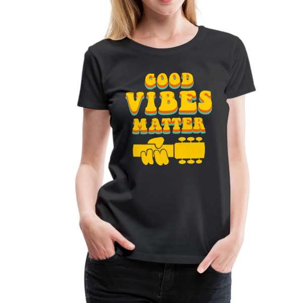 Good Vibes Matter Women's Tee - black