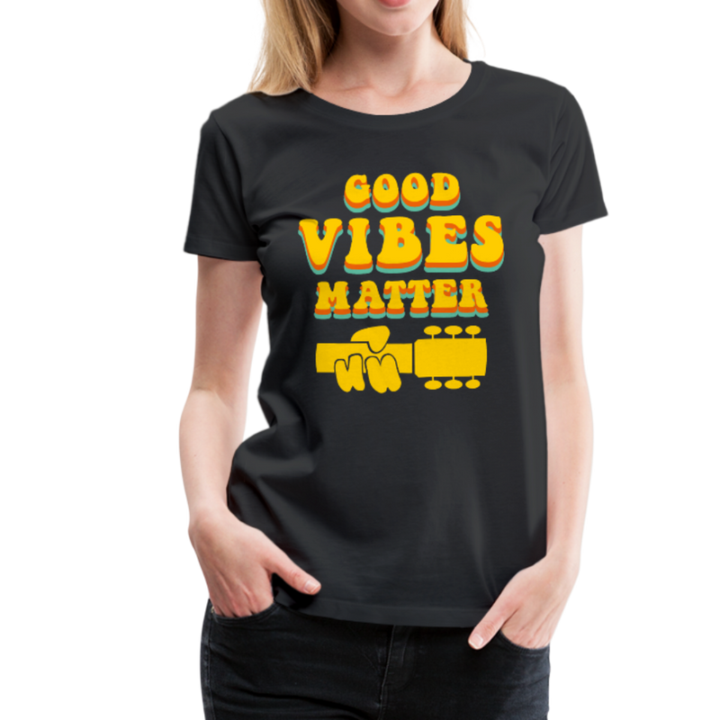 Good Vibes Matter Women's Tee - black