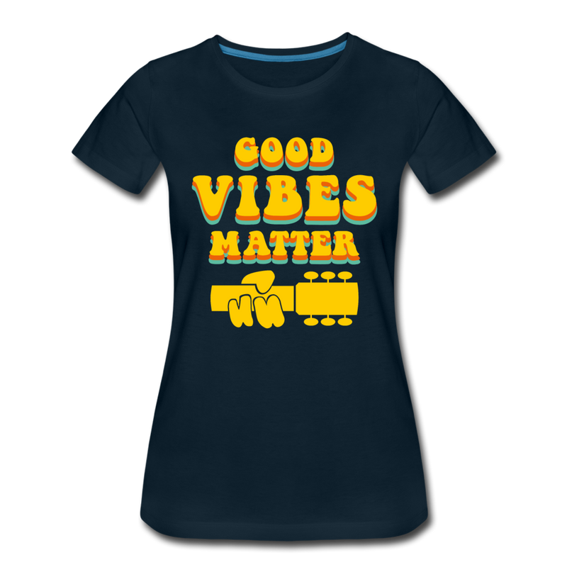 Good Vibes Matter Women's Tee - deep navy